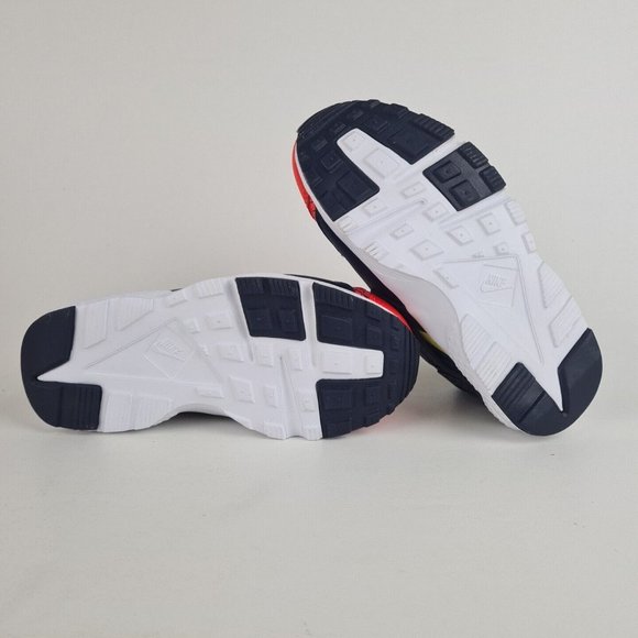 Nike Huarache Run Now PS Bright Crimson Running KIDS Shoes - Picture 7 of 11